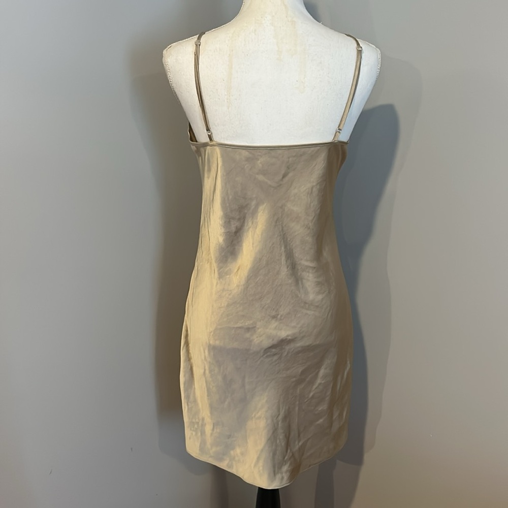 Aritzia Wilfred Womens Only Slip Midi Dress V Neck Adjustable Strap - Picture 3 of 7